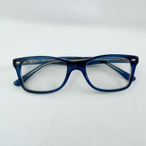 Ray Ban 5228 Wayfarer Square Blue Glasses Frames Only - Picture 1 of 16